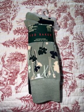 TED BAKER 3-PAIR Dress Socks Mens NEW
